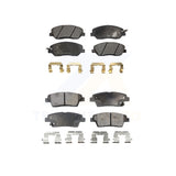 Front Rear Semi-Metallic Brake Pads Kit For Hyundai Genesis 3.8L