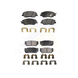 Front Rear Semi-Metallic Brake Pads Kit For Kia Sedona Hyundai Entourage