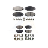 Front Rear Semi-Metallic Brake Pads Kit For Toyota RAV4 Lexus HS250h