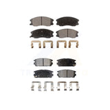 Front Rear Semi-Metallic Brake Pads Kit For Chevrolet Equinox Saturn Vue Captiva