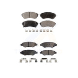 Front Rear Semi-Metallic Brake Pads Kit For Cadillac CTS With Heavy Duty Brakes