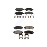 Front Rear Semi-Metallic Brake Pads Kit For Cadillac XTS