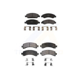 Front Rear Semi-Metallic Brake Pads Kit For Chevrolet Express 1500 GMC Savana