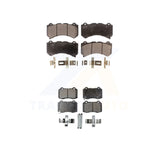 Front Rear Semi-Metallic Brake Pad Kit For Jeep Grand Cherokee Dodge Charger CTS