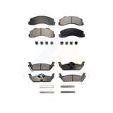 Front Rear Semi-Metallic Brake Pads Kit For 2010-2011 Ford F-150