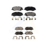 Front Rear Semi-Metallic Brake Pads Kit For Land Rover LR4 Range Sport