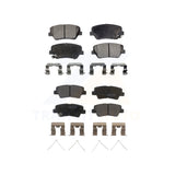 Front Rear Semi-Metallic Brake Pad Kit For Kia Rondo With Electric Parking