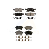 Front Rear Semi-Metallic Brake Pads Kit For Mercedes-Benz ML350 GLE350 GLS450