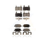 Front Rear Semi-Metallic Brake Pads Kit For Cadillac CT6