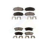 Front Rear Semi-Metallic Brake Pads Kit For INFINITI Nissan Armada QX80 QX56