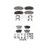 Front Rear Semi-Metallic Brake Pads Kit For Honda Civic