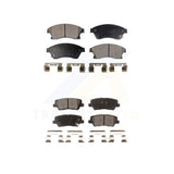 Front Rear Semi-Metallic Brake Pads Kit For Cadillac ATS