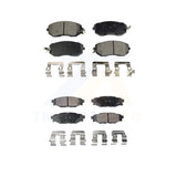 Front Rear Semi-Metallic Brake Pads Kit For Subaru Forester Impreza Outback XV