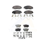 Front Rear Semi-Metallic Brake Pads Kit For Honda Civic