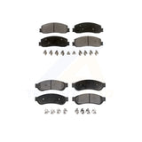 Front Rear Semi-Metallic Brake Pads Kit For Ford F-250 Super Duty F-350