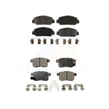 Front Rear Semi-Metallic Brake Pads Kit For Honda Accord