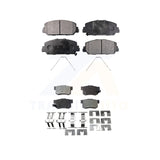 Front Rear Semi-Metallic Brake Pads Kit For 2016-2022 Acura ILX