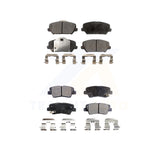 Front Rear Semi-Metallic Brake Pads Kit For Kia Forte Forte5 Koup