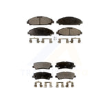 Front Rear Semi-Metallic Brake Pads Kit For Ford Mustang