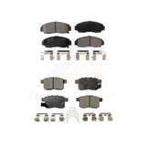 Front Rear Semi-Metallic Brake Pads Kit For Honda Accord Acura TSX