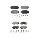 Front Rear Semi-Metallic Brake Pads Kit For Honda Odyssey Acura MDX