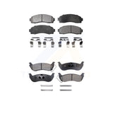 Front Rear Semi-Metallic Brake Pads Kit For Ford Ranger Mazda B2300 B4000