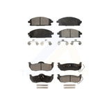 Front Rear Semi-Metallic Brake Pads Kit For 2004 Nissan Pathfinder