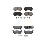 Front Rear Semi-Metallic Brake Pads Kit For 2003-2007 Jeep Liberty