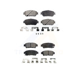 Front Rear Semi-Metallic Brake Pads Kit For 2004-2010 Toyota Sienna