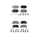 Front Rear Semi-Metallic Brake Pads Kit For Toyota Camry