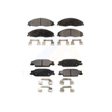 Front Rear Semi-Metallic Brake Pads Kit For Cadillac Pontiac Grand Prix CTS STS