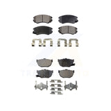 Front Rear Semi-Metallic Brake Pads Kit For Hyundai Tiburon