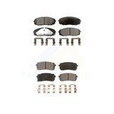 Front Rear Semi-Metallic Brake Pads Kit For 2015-2019 Kia Sedona