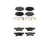 Front Rear Semi-Metallic Brake Pads Kit For Buick Envision