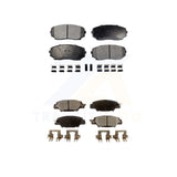 Front Rear Semi-Metallic Brake Pads Kit For 2019-2022 Mazda CX-5 Turbocharged