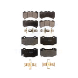 Front Rear Semi-Metallic Brake Pads Kit For Chevrolet Corvette Cadillac ATS