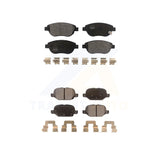 Front Rear Semi-Metallic Brake Pads Kit For Fiat 500