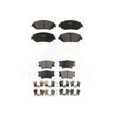 Front Rear Semi-Metallic Brake Pads Kit For Toyota Camry