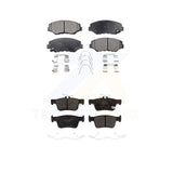 Front Rear Semi-Metallic Brake Pads Kit For Honda Civic