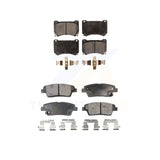 Front Rear Semi-Metallic Brake Pads Kit For Hyundai Genesis