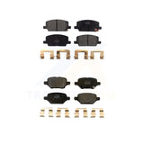 Front Rear Semi-Metallic Brake Pad Kit For 2018-2022 Chevrolet Trax Buick Encore