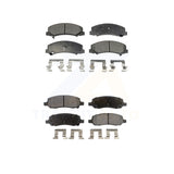 Front Rear Semi-Metallic Brake Pads Kit For 2006-2011 Buick Lucerne Cadillac DTS