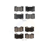 Front Rear Semi-Metallic Brake Pads Kit For INFINITI G37 Q50 Q60 M37 Nissan 370Z