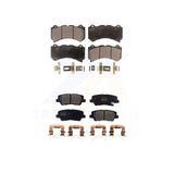 Front Rear Semi-Metallic Brake Pads Kit For Cadillac CTS