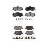 Front Rear Semi-Metallic Brake Pads Kit For Dodge Grand Caravan Chrysler Town &