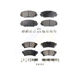 Front Rear Semi-Metallic Brake Pads Kit For 2016-2020 Toyota Mirai