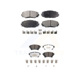 Front Rear Semi-Metallic Brake Pads Kit For 2019 Toyota Corolla 1.8L