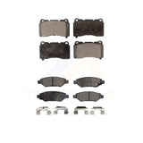 Front Rear Semi-Metallic Brake Pads Kit For Cadillac CTS With Brembo Calipers