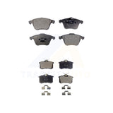 Front Rear Semi-Metallic Brake Pads Kit For Audi A6 Quattro