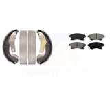 Front Rear Semi-Metallic Brake Pads And Drum Shoes Kit For Chevrolet Sonic Trax